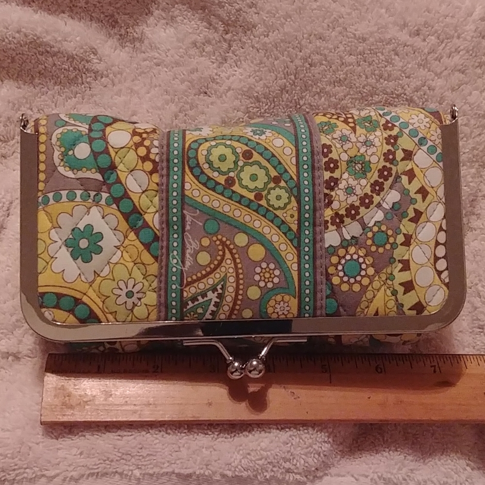 Vera Bradley Kiss snap cosmetics bag
